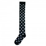 Heart Dots Over-the-Knee Socks zwart tabbisocks