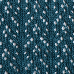 Crochet Over The Knee teal tabbisocks