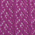 Crochet Over The Knee magenta tabbisocks