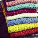 Shimmery Crochet OTK tabbisocks