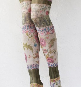 Desert winds printed opaque tights tabbisocks