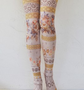 Daydream printed opaque tights tabbisocks