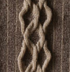 Cuffed Cable oatmeal tabbisocks