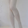 Crochet fashion tights ivory tabbisocks